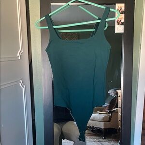 Teal Sleeveless Bodysuit